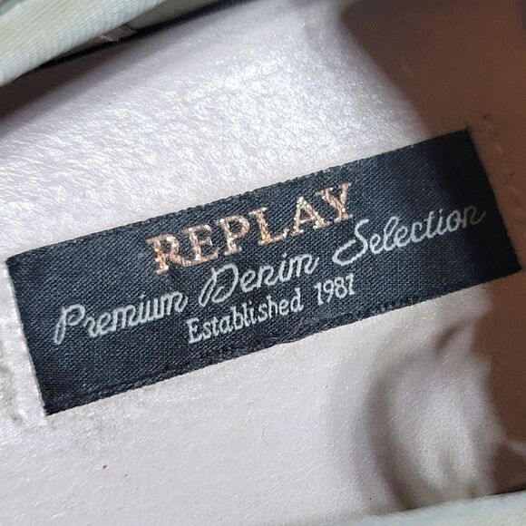 Replay White & Silver Platform Embroidered Heart Sneakers RZ860003L - Picture 8 of 11